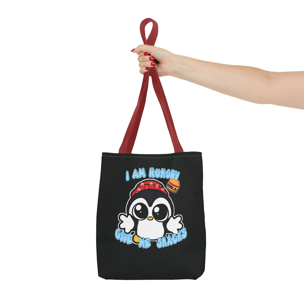Give Me Snacks Tote Bag - Black