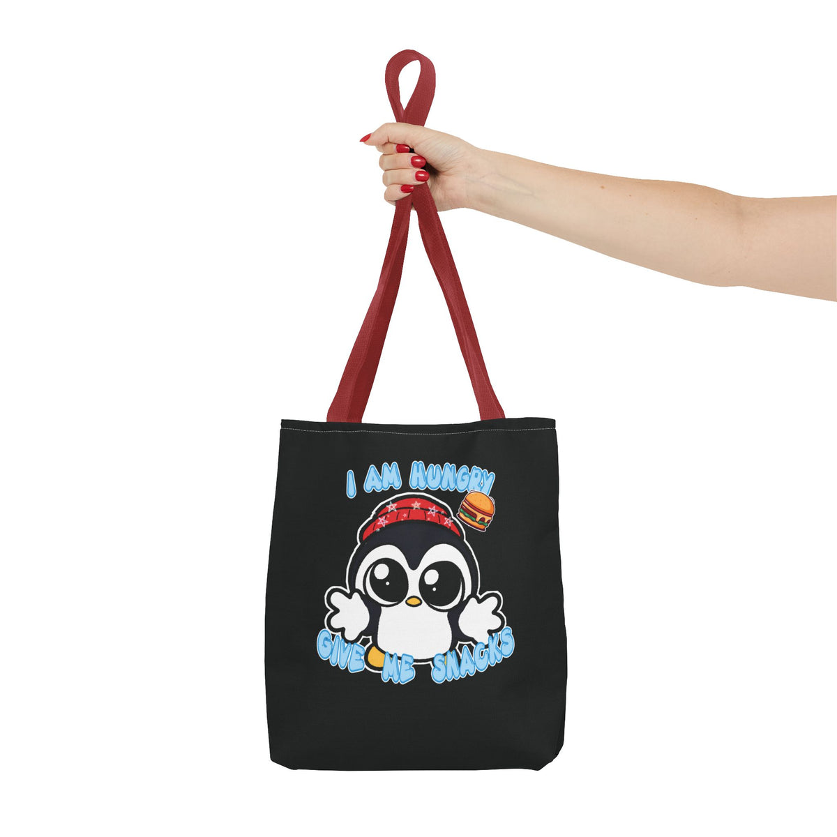 Give Me Snacks Tote Bag - Black