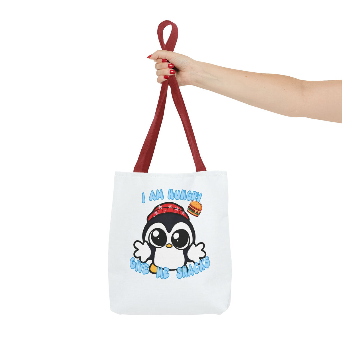 Give Me Snacks Tote Bag - White