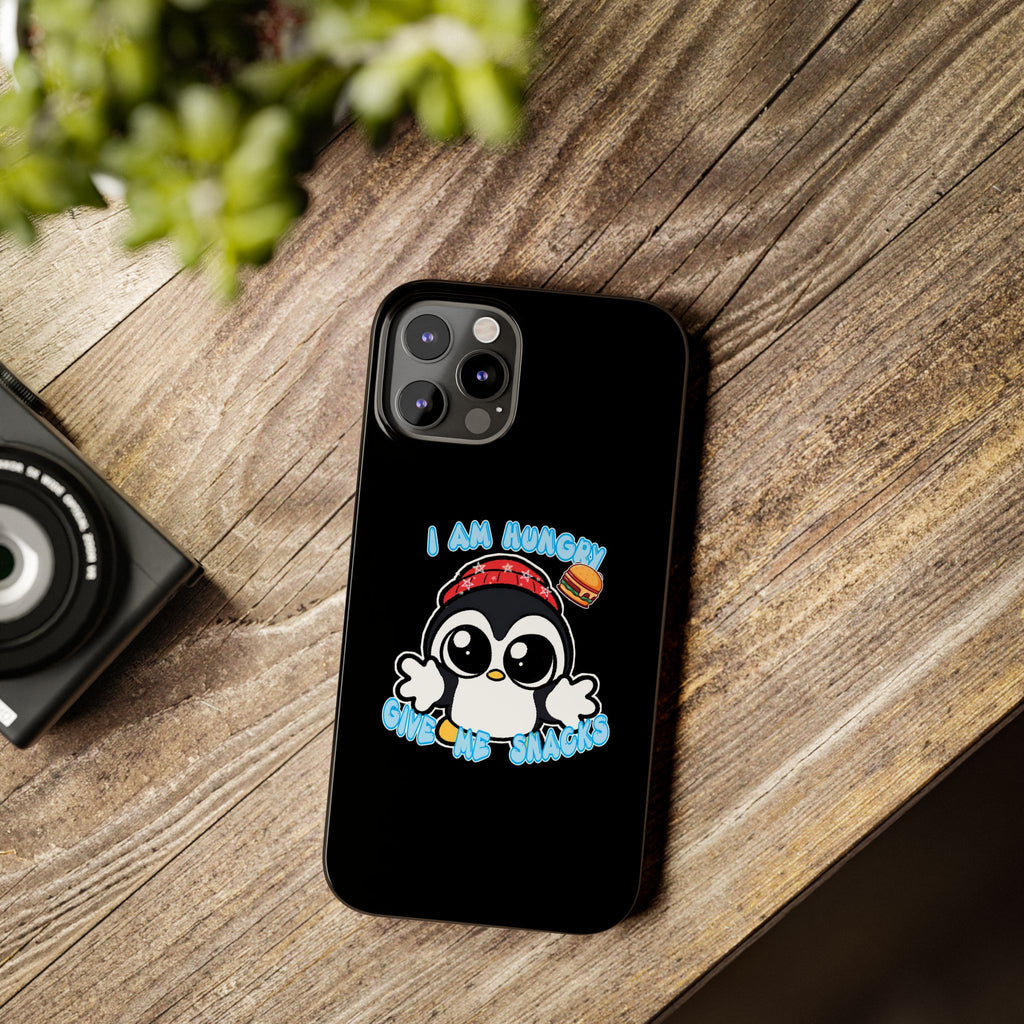 Give Me Snacks Phone Case Black