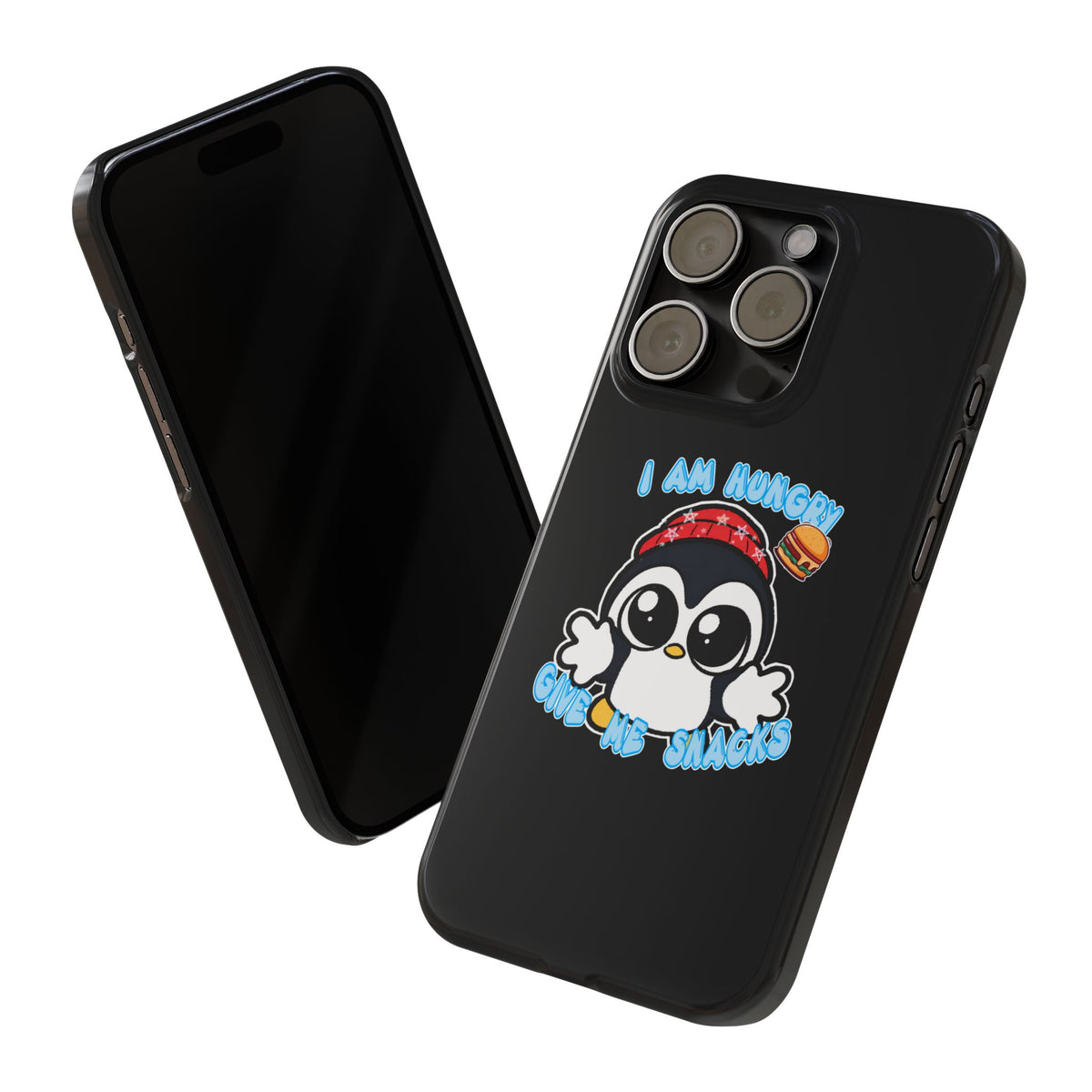 Give Me Snacks Phone Case Black