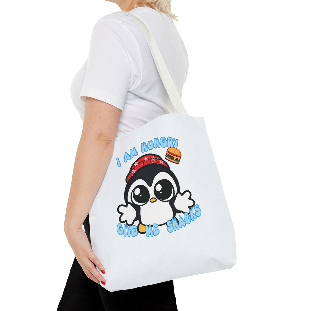 Give Me Snacks Tote Bag - White