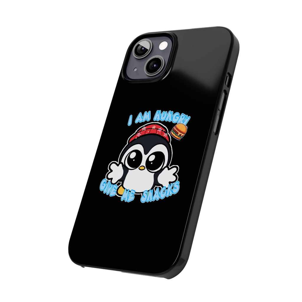 Give Me Snacks Phone Case Black