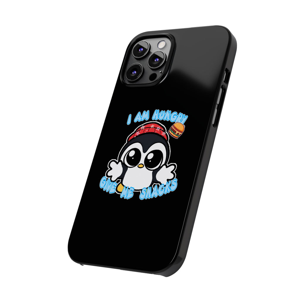 Give Me Snacks Phone Case Black