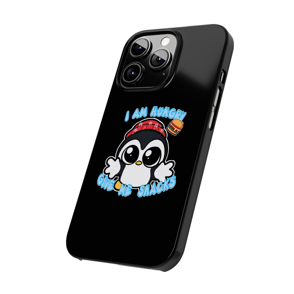 Give Me Snacks Phone Case Black