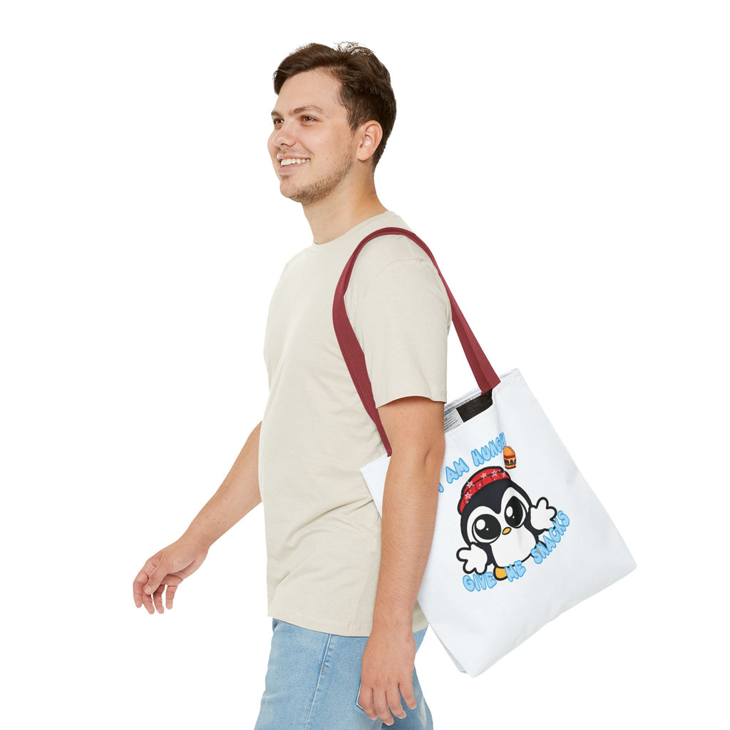 Give Me Snacks Tote Bag - White