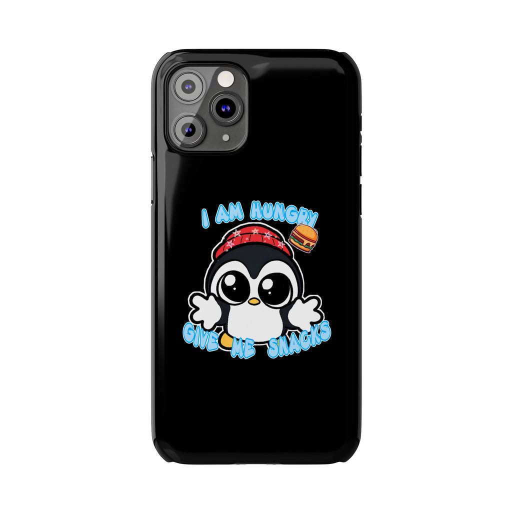 Give Me Snacks Phone Case Black