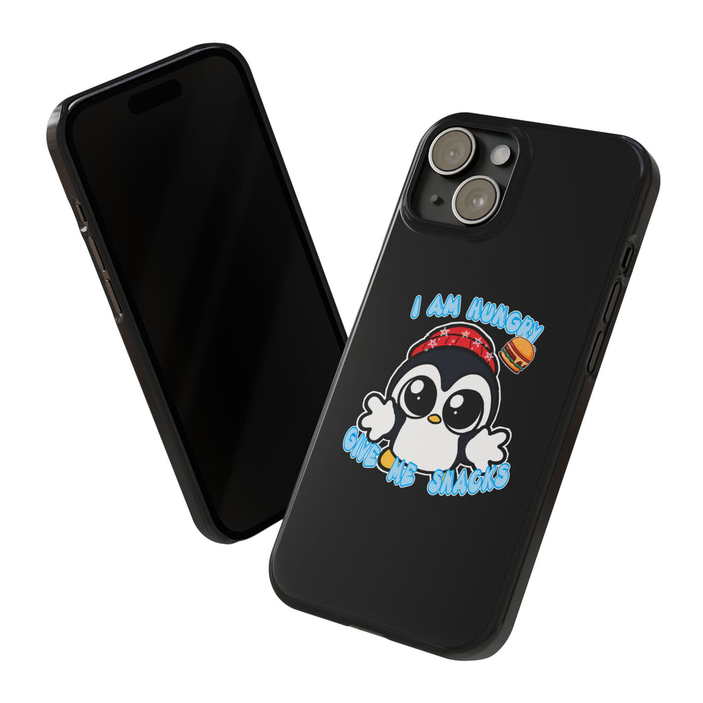 Give Me Snacks Phone Case Black