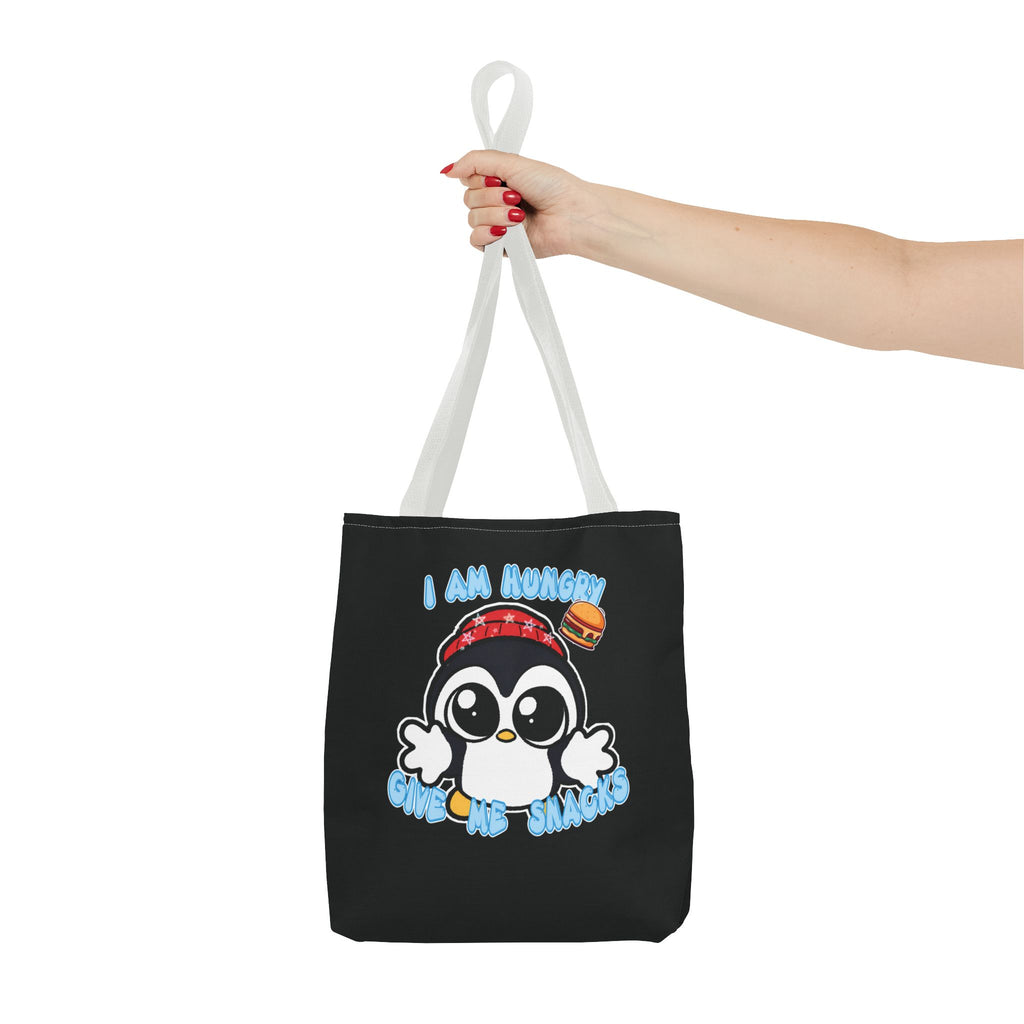 Give Me Snacks Tote Bag - Black