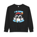 Kids Penguin Sweatshirt "I Am Hungry - Give Me Snacks" – Cute Toddler Pullover