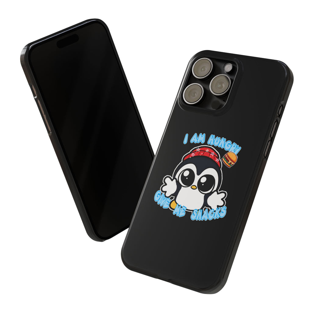 Give Me Snacks Phone Case Black