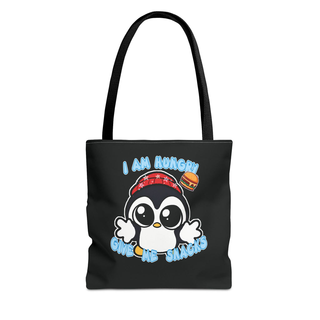 Give Me Snacks Tote Bag - Black