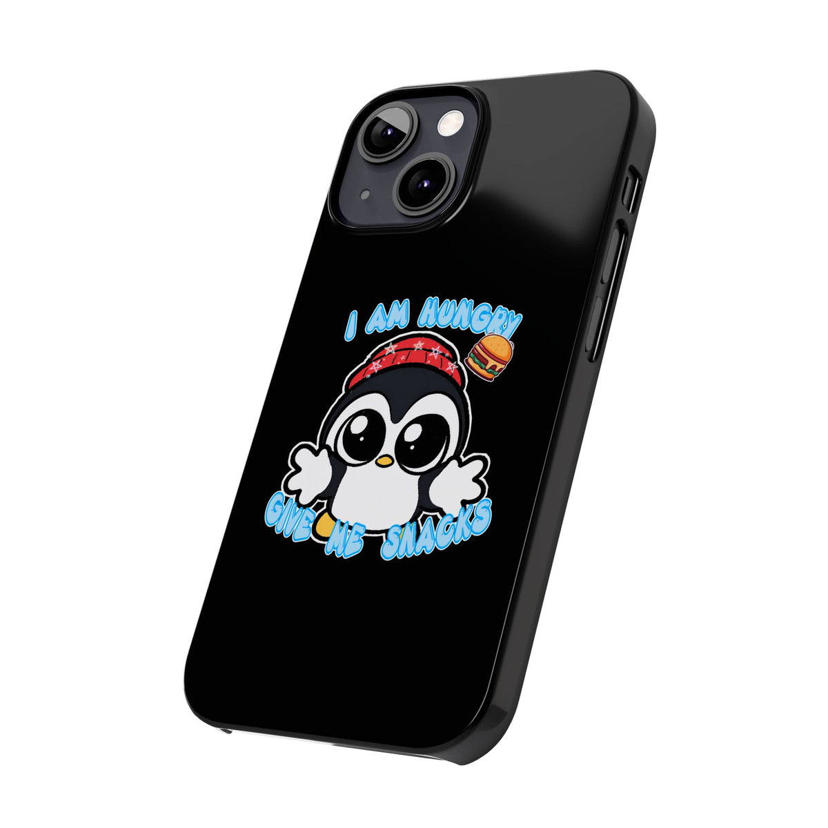 Give Me Snacks Phone Case Black