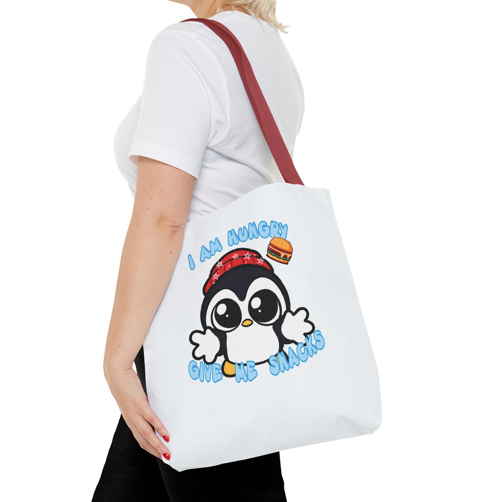 Give Me Snacks Tote Bag - White