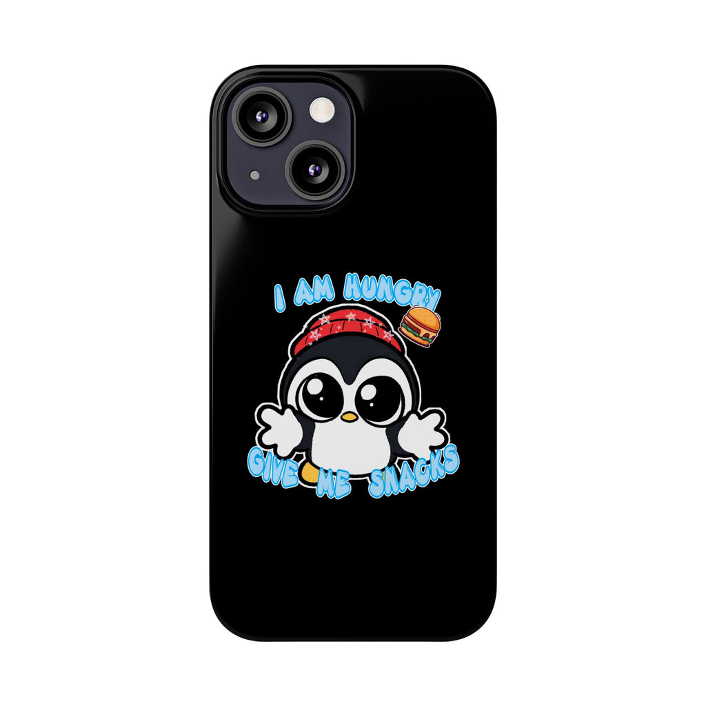 Give Me Snacks Phone Case Black