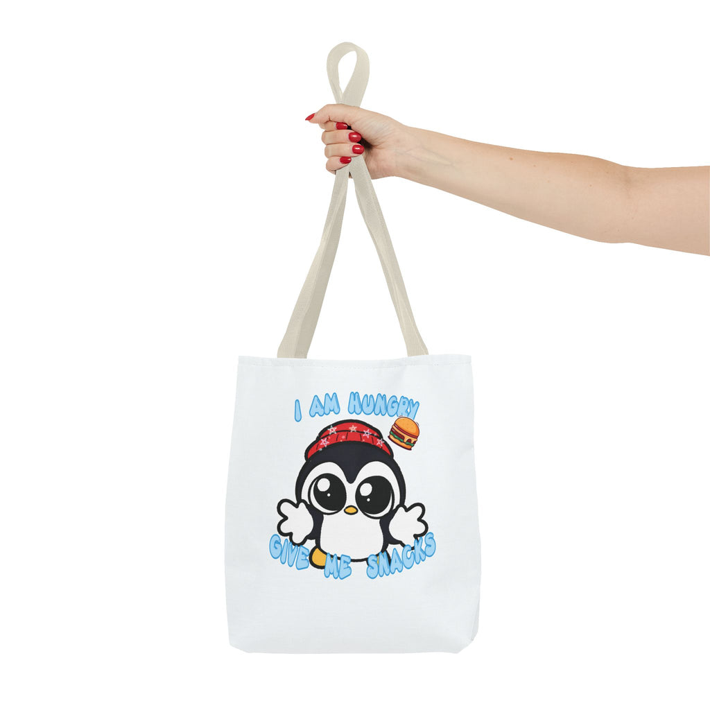 Give Me Snacks Tote Bag - White
