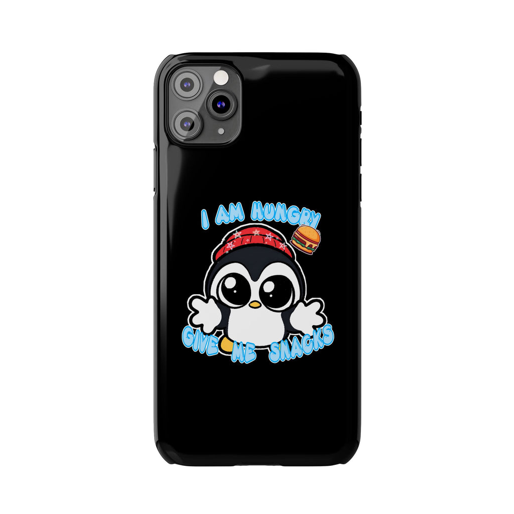 Give Me Snacks Phone Case Black