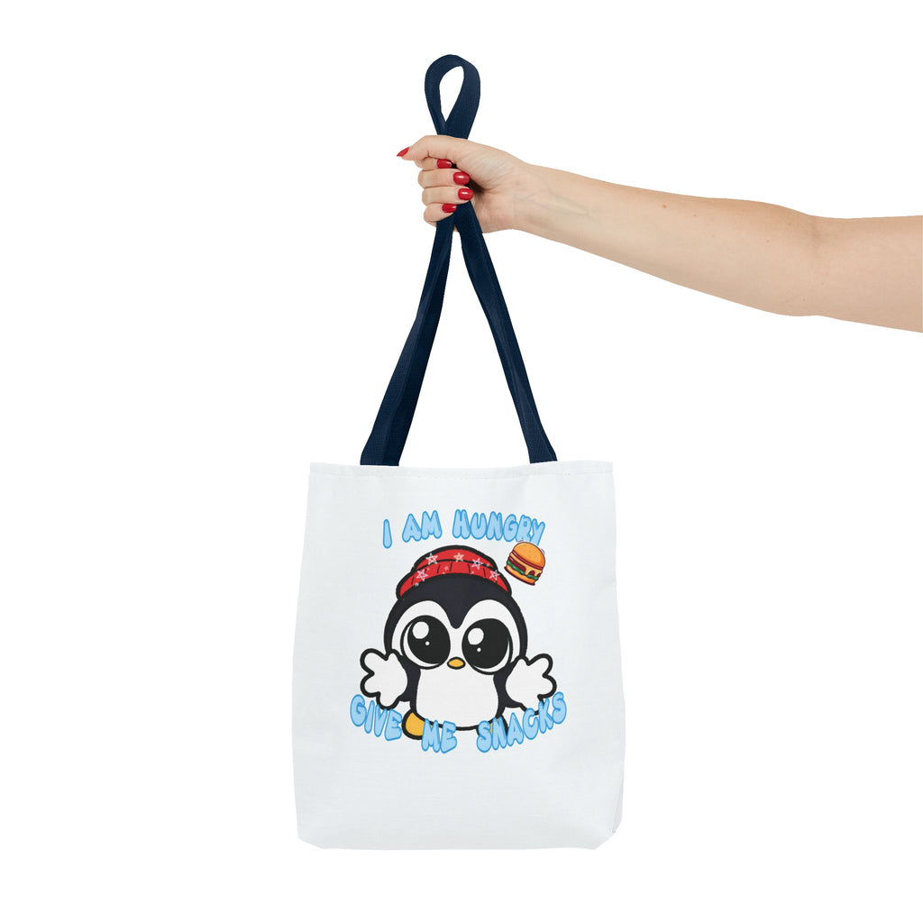 Give Me Snacks Tote Bag - White