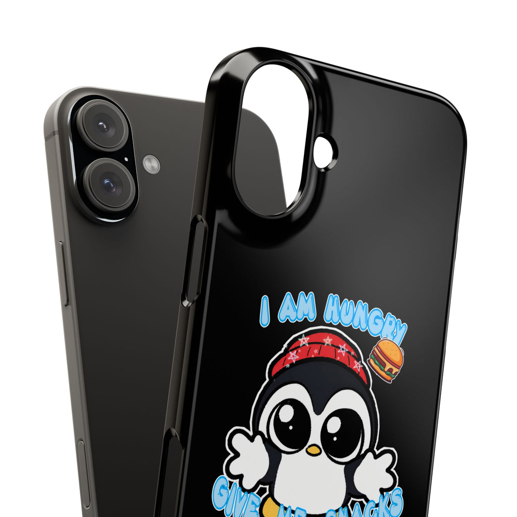 Give Me Snacks Phone Case Black