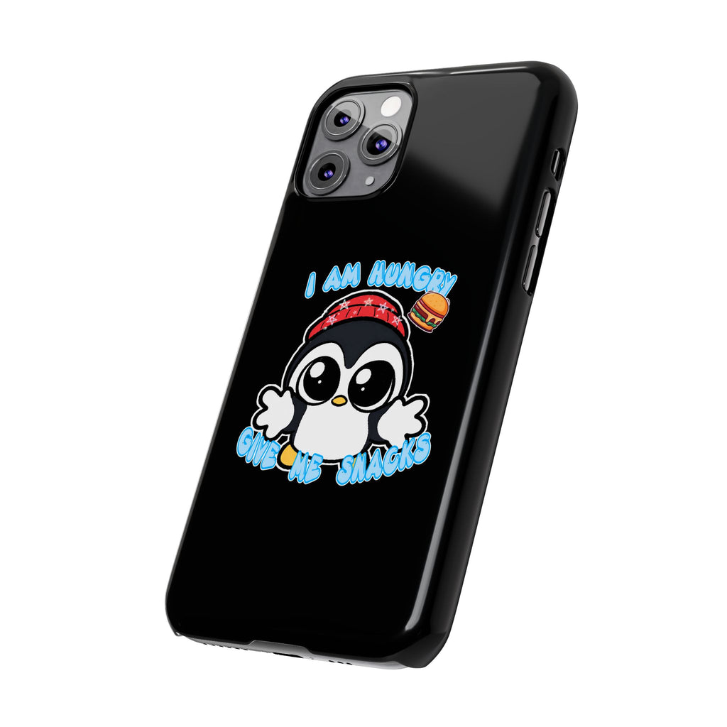 Give Me Snacks Phone Case Black