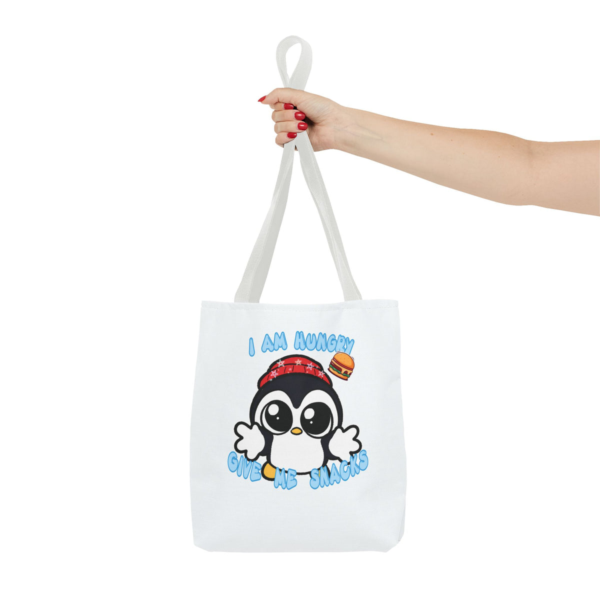 Give Me Snacks Tote Bag - White