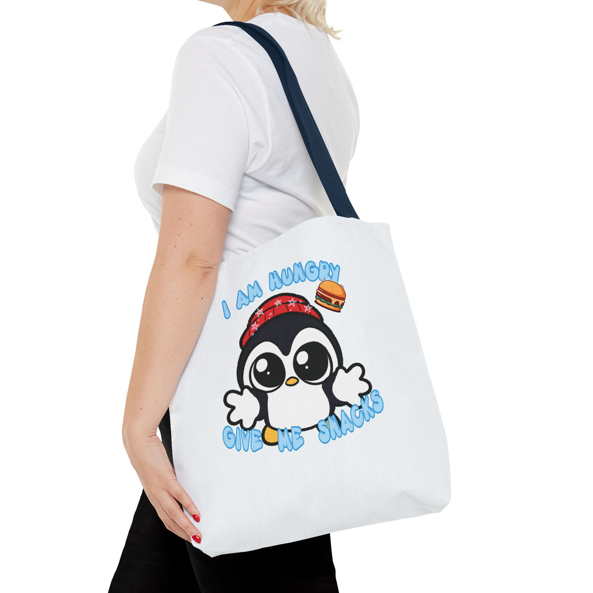 Give Me Snacks Tote Bag - White
