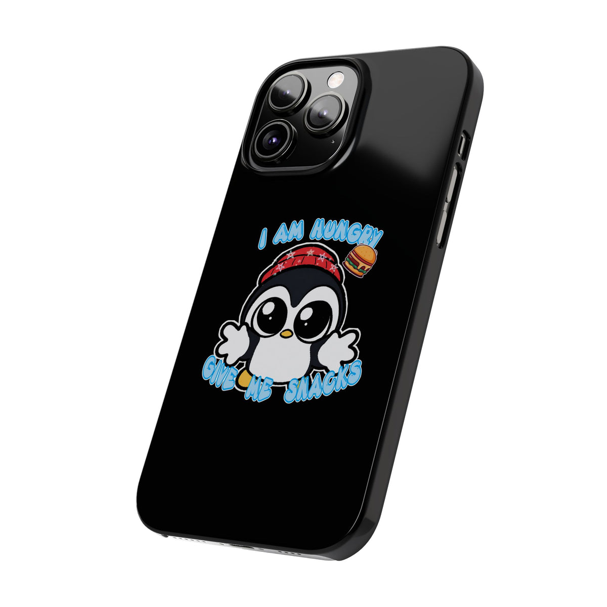 Give Me Snacks Phone Case Black