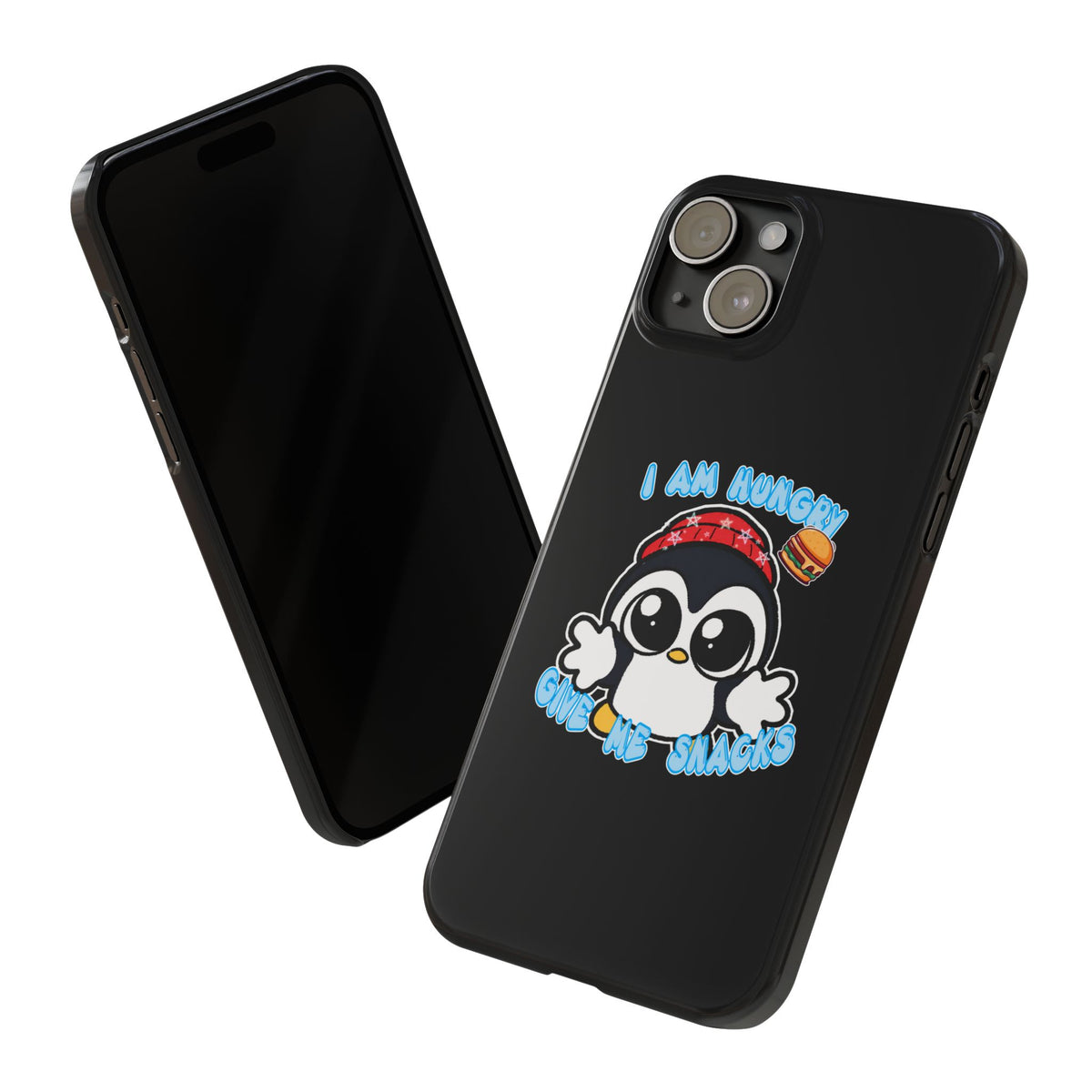 Give Me Snacks Phone Case Black