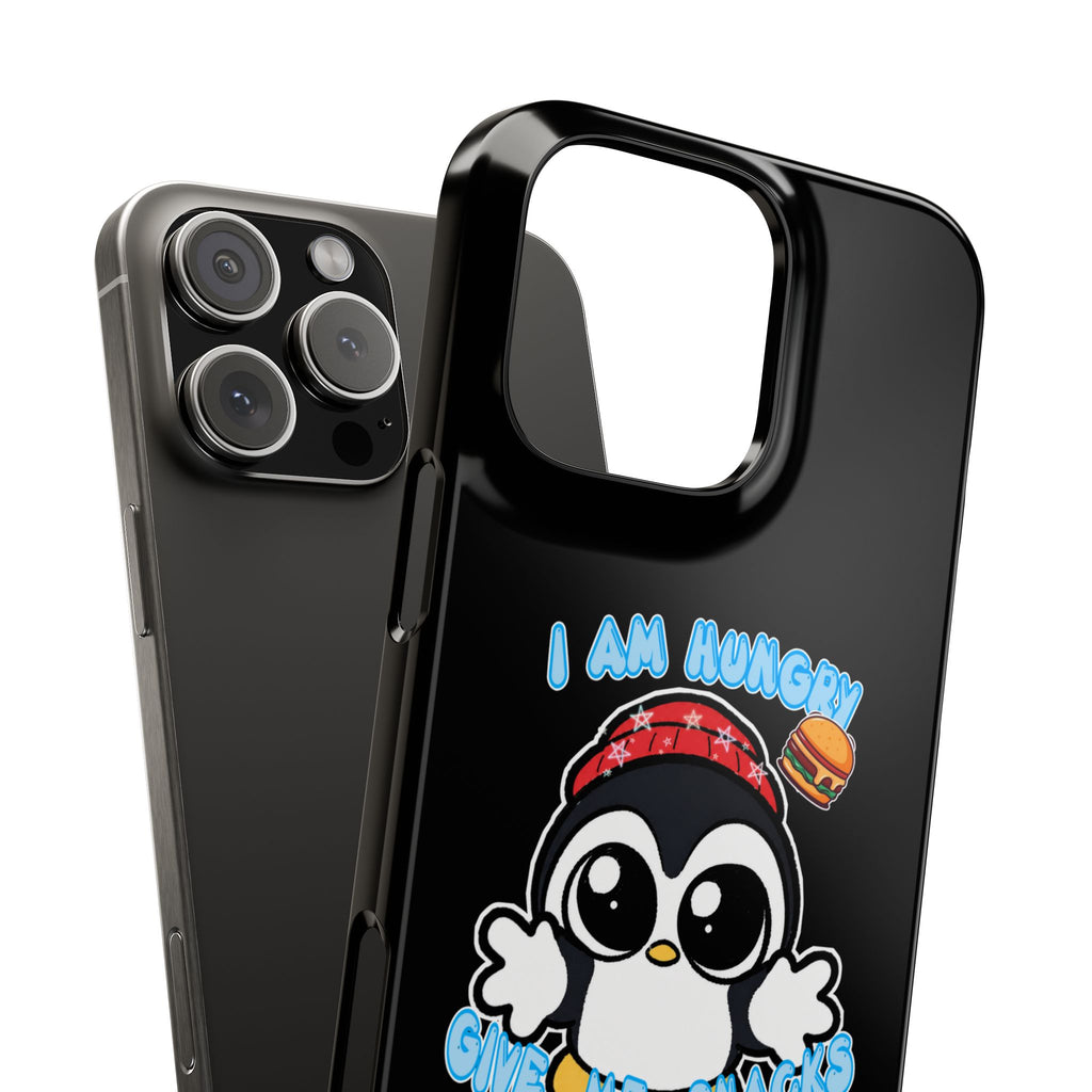 Give Me Snacks Phone Case Black